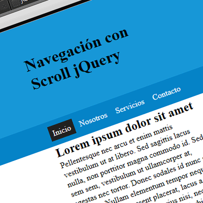 jQuery:Menu fijo con scroll y detector de ubicación
